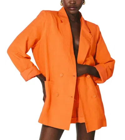 Cleobella Prescott Jacket In Tigerlily Orange In Multi