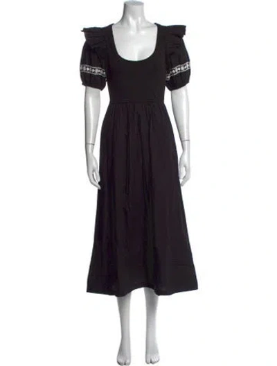 Pre-owned Cleobella Printed Midi Length Dress In Multi