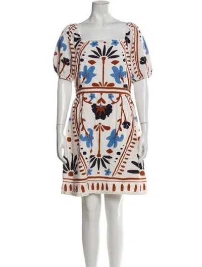 Pre-owned Cleobella Printed Mini Dress In Multi