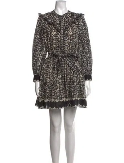 Pre-owned Cleobella Printed Mini Dress In Multi