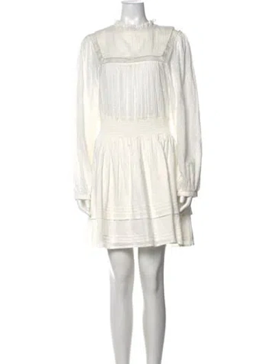 Pre-owned Cleobella Printed Mini Dress In Neutral
