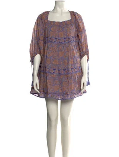 Pre-owned Cleobella Printed Mini Dress W/ Tags In Multi