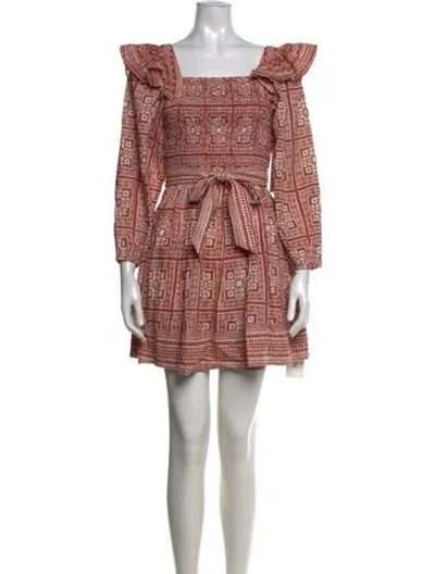 Pre-owned Cleobella Printed Mini Dress W/ Tags In Multicolor