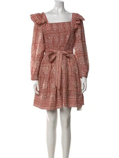 Pre-owned Cleobella Printed Mini Dress W/ Tags In Multicolor