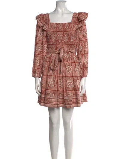 Pre-owned Cleobella Printed Mini Dress W/ Tags In Pink