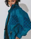 Cleobella Quilted Patchwork Jacket In Blue