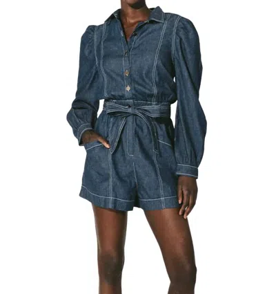 Cleobella Quincy Romper In Chambray In Blue