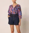 Cleobella Ramona Blouse Top In Fresco In Multi