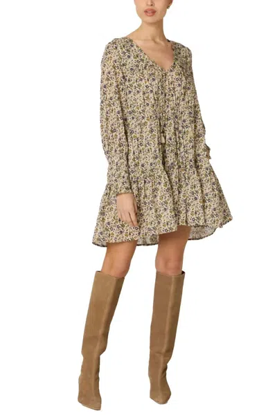 Cleobella Raquel Mini Dress In Eloisa Floral In Brown
