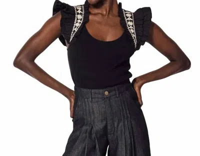 CLEOBELLA RAVEN TOP IN BLACK
