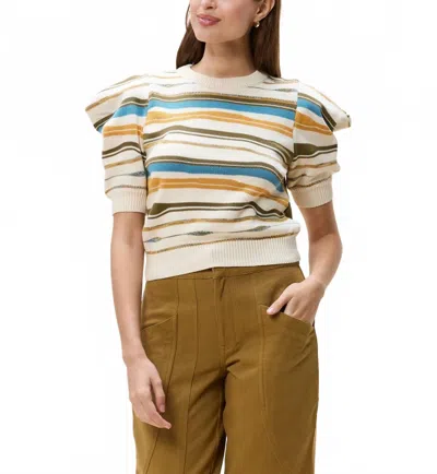 Cleobella Rei Slip-on Sweater In Ivory Multi