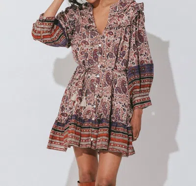 Cleobella Reign Mini Dress In Laurel In Pink