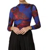 Cleobella Remy Top In La Rouge Print In Multi