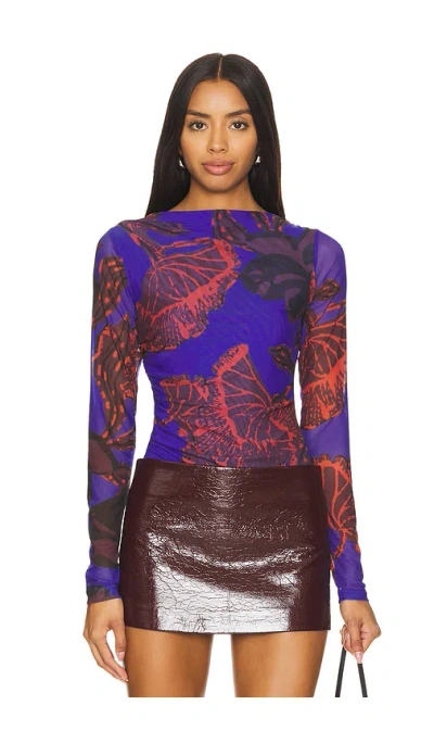 Cleobella Remy Top In La Rouge Print