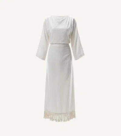 Cleobella Robin Ankle Dress | Ivory In White