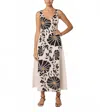 Cleobella Rosalinda Ankle Dress In Atropa Print In Neutral