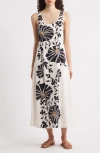 Cleobella Rosalinda Ankle Dress In Atropa In Atropa Print