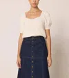 Cleobella Rowan Sweater Top In Ivory