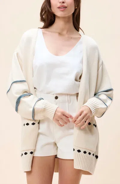 Cleobella Rumer Long Sleeve Sweater In Ivory In Neutral