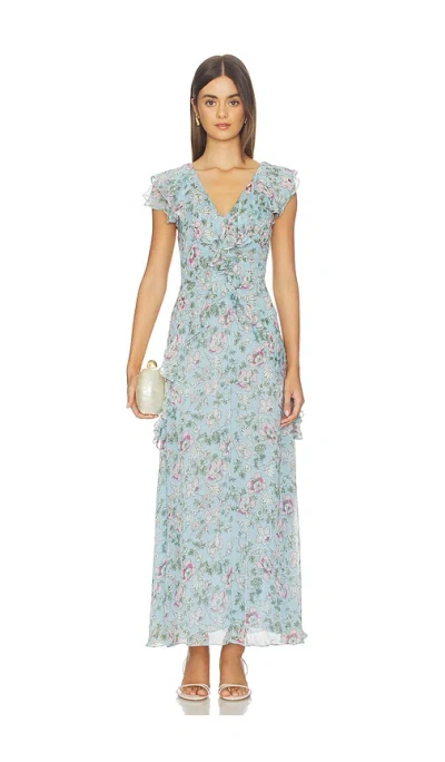 Cleobella Sabina Ankle Dress In Luna Floral Print