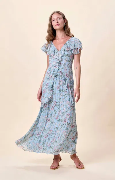 Cleobella Sabina Ankle Dress In Luna Flora Print In Multi