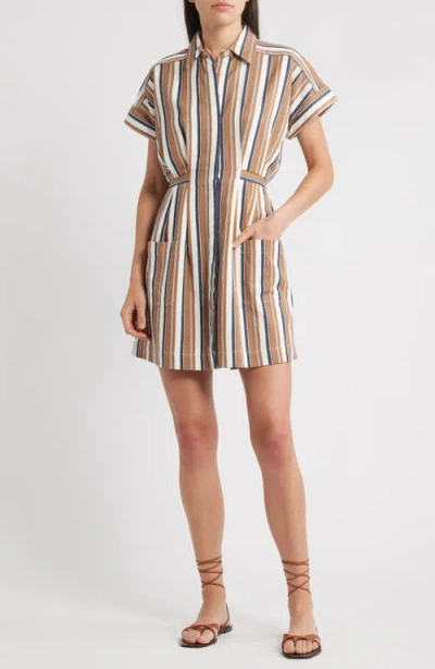 Cleobella Sable Stripe Shirtdress In Multi