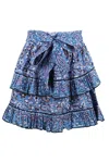 Cleobella Sadie Mini Skirt Paisley Print In Blue