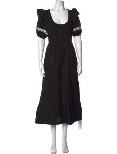 Pre-owned Cleobella Scoop Neck Long Dress In Multi