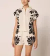 Cleobella Selene Printed Blouse In Atropa