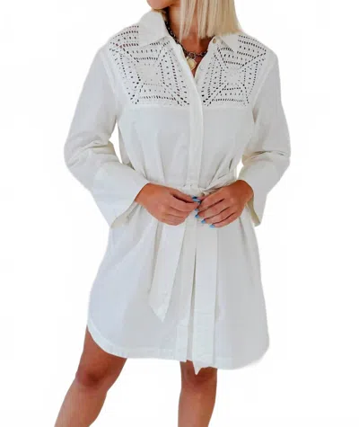 Cleobella Senara Mini Dress In Clean Ivory In White