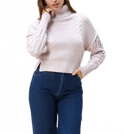 Cleobella Serah Sweater In Orchid Ice In White
