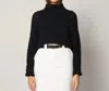 Cleobella Serah Turtleneck Sweater In Black In Black