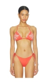 Cleobella Seraphine Triangle Top In Red