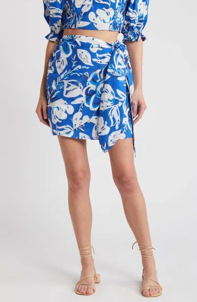 Cleobella Serenity Mini Skirt In Azure In Multi