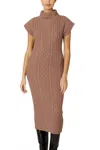 Cleobella Shana Midi Sweater Dress In Woodrose In Brown