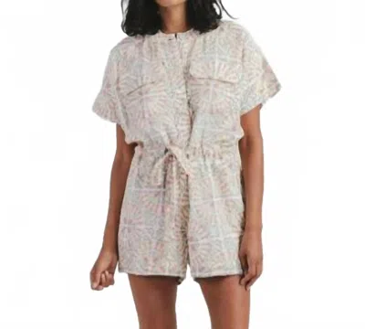 Cleobella Shawn Romper In Tile Print In Neutral