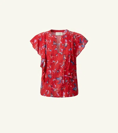 Cleobella Sheenie Blouse | Fiore Rosso