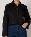 Cleobella Sierra Button Up Blouse In Black In Black