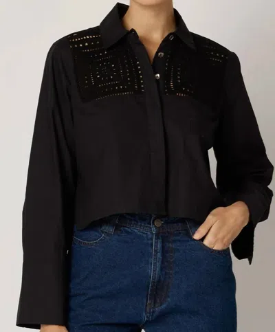 CLEOBELLA SIERRA BLOUSE IN BLACK