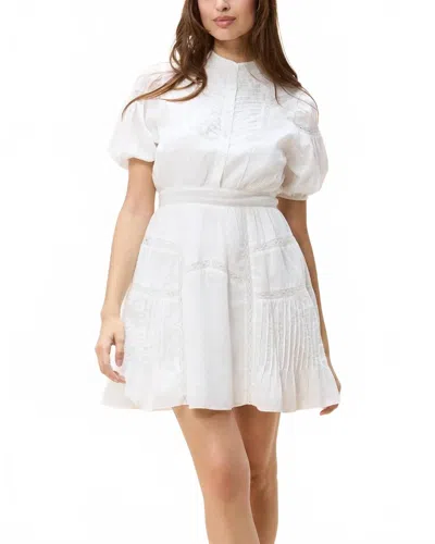 Cleobella Signe Fit Flare Mini Dress In Ivory In White
