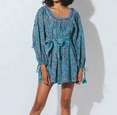 Cleobella Skyla Mini Dress In Zuri In Blue
