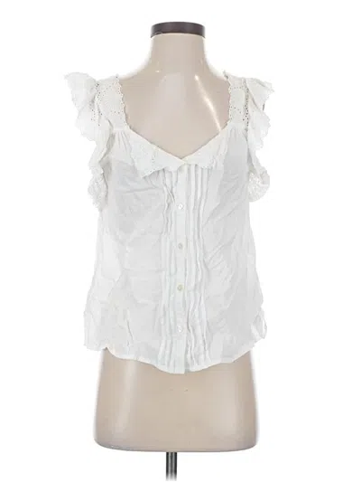Pre-owned Cleobella Sleeveless Blouse In White