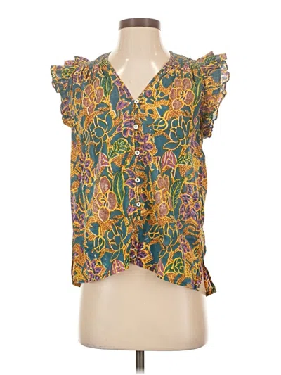 Pre-owned Cleobella Sleeveless Blouse In Yellow