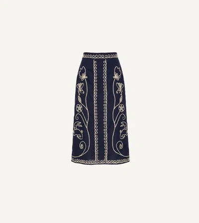 Cleobella Sorina Midi Skirt | Black In Multi