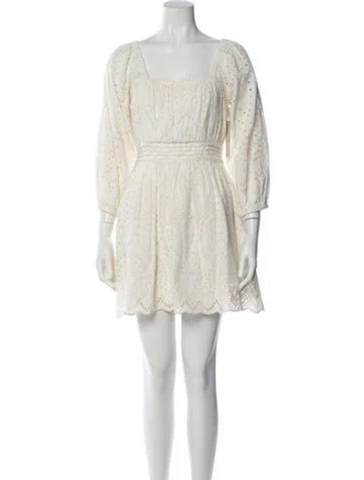 Pre-owned Cleobella Square Neckline Mini Dress W/ Tags In Neutral