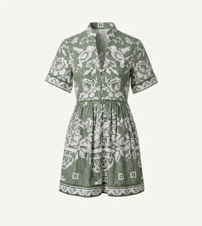 Cleobella Starling Mini Dress | Verdant Flight In Green