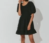 Cleobella Stasia Mini Dress In Black In Black
