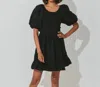 Cleobella Stasia Mini Dress In Black In Black