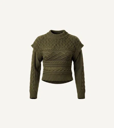 Cleobella Susannah Sweater | Winter Moss In Green
