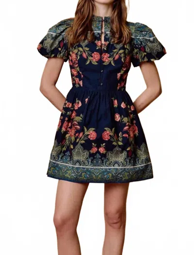 Cleobella Sveti Mini Dress In Eglantine In Multi